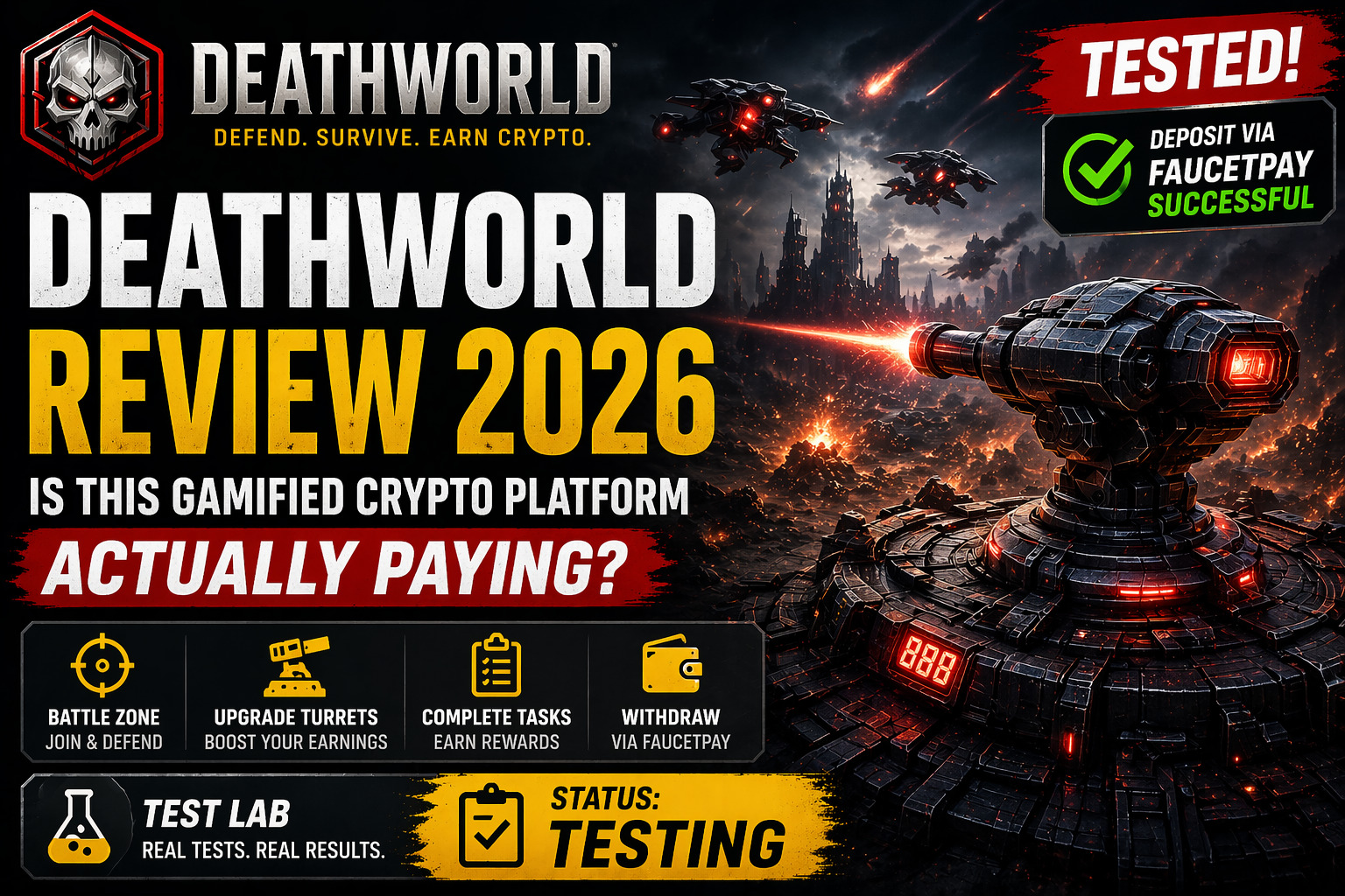 DeathWorld Review 2026 – Is This Gamified Crypto Platform Actually Paying?
